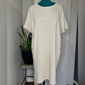 Buffalo Ladies' Striped Dress white and green Size XXL